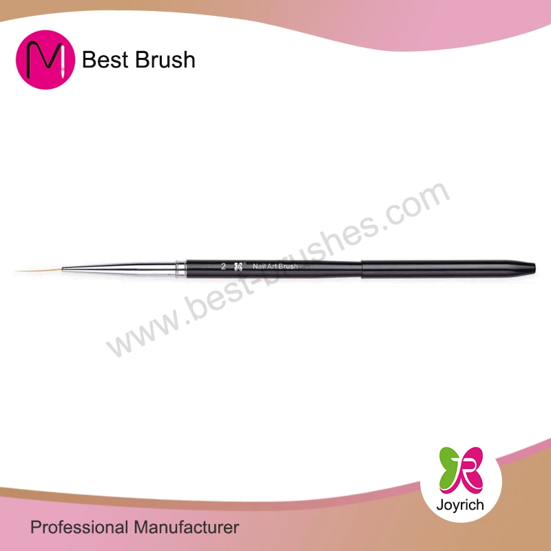 Spazzola per nail art in metallo nero